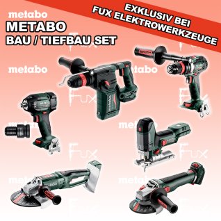 Metabo Bau / Tiefbau Set 10 SOLO
