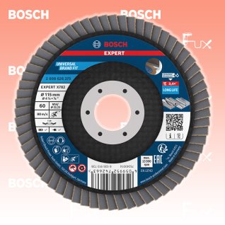 Bosch Expert Fächerschleifscheibe X782, ⌀ 115 mm, Korn  60