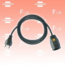 Verlängerungskabel Kupplung mit Funktionsleuchte 3m